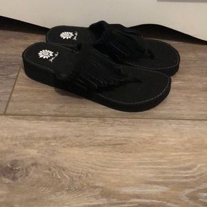 Fringe Flip Flops